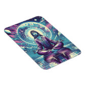 Magnet Flexible Femme Méditant Spirituel Serene Art (Côté Droit)