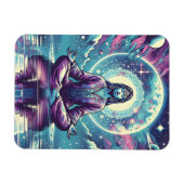 Magnet Flexible Femme Méditant Spirituel Serene Art (Horizontal)