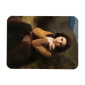 Magnet Flexible Femme Mignonne de Jeune Femme par Bouguereau (Horizontal)