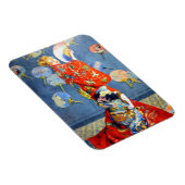 Magnet Flexible Femme Monet en costume japonais (Côté Droit)