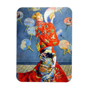 Magnet Flexible Femme Monet en costume japonais
