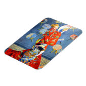 Magnet Flexible Femme Monet en costume japonais (Côté Gauche)