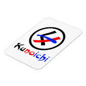 Magnet Flexible Femme Ninja Kunoichi く ノ 一 (Côté Gauche)