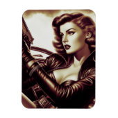 Magnet Flexible Femme Rétro Pulp (Vertical)