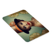 Magnet Flexible femme rétro vintage (Côté Droit)