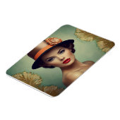Magnet Flexible femme rétro vintage (Côté Gauche)
