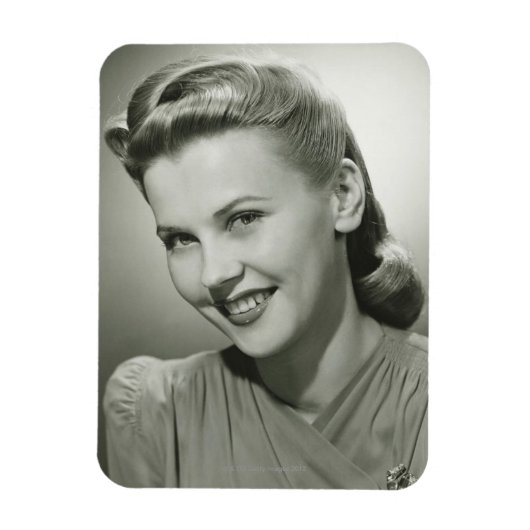 Magnet Flexible Femme souriante 2 (Vertical)