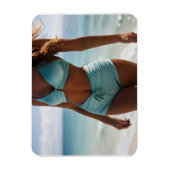Magnet Flexible Femme sur la plage (Vertical)