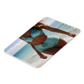 Magnet Flexible Femme sur la plage (Côté Gauche)