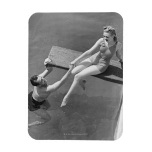 Magnet Flexible Femme sur le conseil de plongée