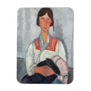 Magnet Flexible Femme tzigane avec bébé, 1919 (huile sur toile)