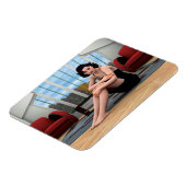 Magnet Flexible Femme Vintage (Côté Gauche)