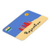 Magnet Flexible Femmes transportant de l'eau dans le désert de Tha (Côté Gauche)