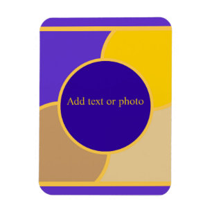 Magnet Flexible Feng Shui Nord-Ouest violet, jaune et beige