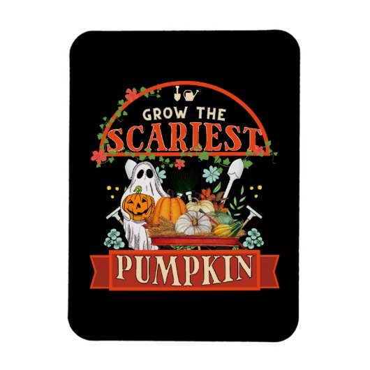 Magnet Flexible Ferme de citrouilles Halloween (Vertical)