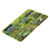 MAGNET FLEXIBLE FERME DE TURQUIE, PAYS HUMOUR MERCI AUX OISEAUX (Côté Gauche)