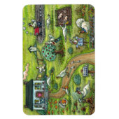 MAGNET FLEXIBLE FERME DE TURQUIE, PAYS HUMOUR MERCI AUX OISEAUX (Vertical)