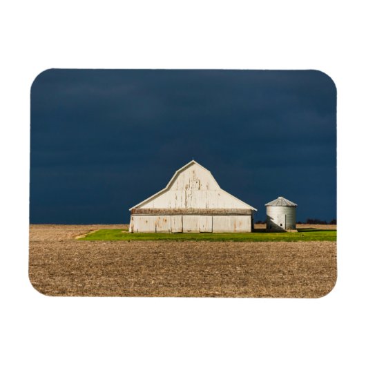 Magnet Flexible Fermes | Grange blanche & Silo (Horizontal)