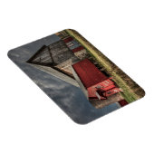 Magnet Flexible Fermes | Grange en bois rouge dans le Michigan (Côté Droit)