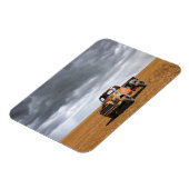 Magnet Flexible Fermes | Vieux camion en campagne (Côté Gauche)