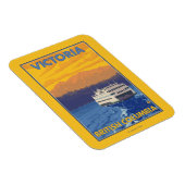 Magnet Flexible Ferry and Mountains - Victoria, C.-B. Canada (Côté Droit)