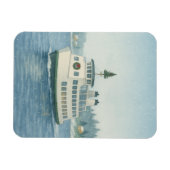 Magnet Flexible Ferry de jour Noël (Horizontal)