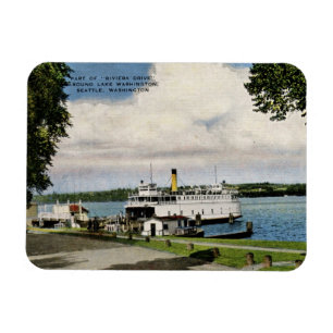 Magnet Flexible Ferry, Lake Washington, Seattle Vintage