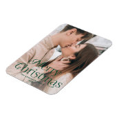 Magnet Flexible Festin Elegance Green Joyeux Noël Photo (Côté Gauche)