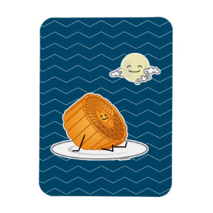 Magnet Flexible Festival du milieu de l'automne Moon cake lunakes