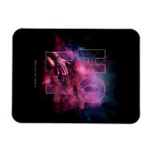 Magnet Flexible Festival Holi de couleurs animé Design (Horizontal)