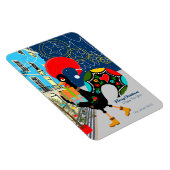 Magnet Flexible Festivals de Noël avec le coq portugais (Côté Droit)
