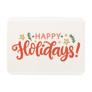 Magnet Flexible Festive Happy Holidays Design