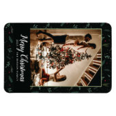Magnet Flexible Festive Noël Feuilles Berries Photo Vertical (Horizontal)