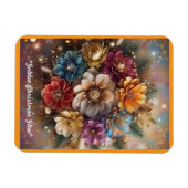 Magnet Flexible "Festive Winter Blooms" (Horizontal)