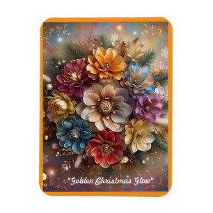Magnet Flexible "Festive Winter Blooms"