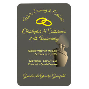 Magnet Flexible Fête Anniversaire Gris Stateroom Marqueur de porte