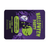 Magnet Flexible Fête costumée d'Halloween Invitation Fête d'Hallow (Horizontal)