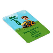 Magnet Flexible Fête d'anniversaire de la tondeuse de pelouse (Côté Droit)