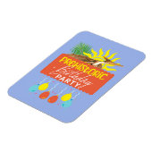 Magnet Flexible Fête d'anniversaire préhistorique Ptérodactyle (Côté Gauche)