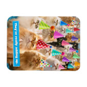 Magnet Flexible Fête de chats (Horizontal)