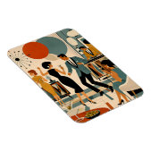 Magnet Flexible Fête de danse martini branchée milieu du siècle mo (Côté Droit)