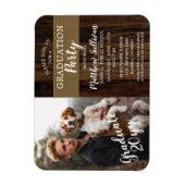 Magnet Flexible Fête de graduation photo Woodsy robuste (Vertical)