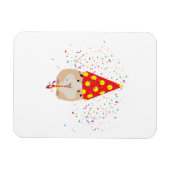 Magnet Flexible Fête de hamster - Animaux ayant une fête (Horizontal)