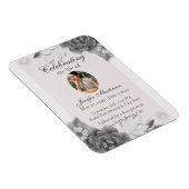 Magnet Flexible Fête de la vie en rose gris féminin (Côté Droit)