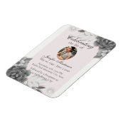 Magnet Flexible Fête de la vie en rose gris féminin (Côté Gauche)