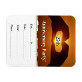 Magnet Flexible Fête de l'Anniversaire romantique (Horizontal)