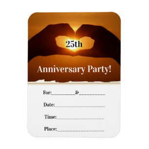 Magnet Flexible Fête de l'Anniversaire romantique