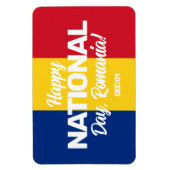 Magnet Flexible Fête de l'Indépendance de Roumanie Pavillon nation (Vertical)