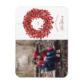 Magnet Flexible Fête de Noël des baies d'aquarelle (Vertical)