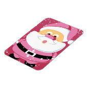 Magnet Flexible Fête de Noël du Père Noël rose doux (Côté Gauche)